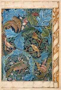 Diseño para tapiz de William Morris
